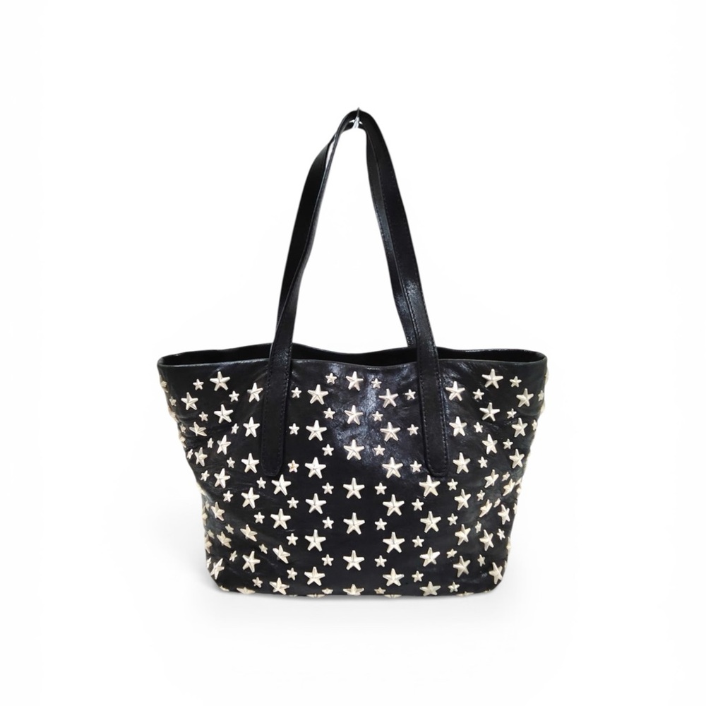 Jimmy Choo Black Star Studded Tote Bag